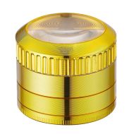 Μύλος με μεγεθυντικό φακό Champ High Gold Aluminium 4 Parts - 50mm