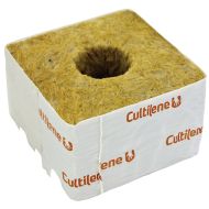Cultilene rockwool block 10x10cm with large hole 1pc