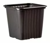 Квадратна работна саксия за разсад 9 х 9 х 10см (мека пластмаса)