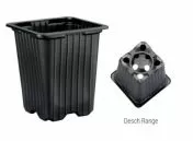 Квадратна работна саксия за разсад 7 x 7 x 8см (мека пластмаса)