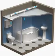 Cornwall TT extractor fan 2 speed 125 (220 / 280 м3/ч) - Канален турбинен вентилатор с 2 скорости