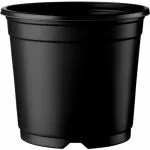 Кръгла работна саксия за разсад 1л.  ⌀ 13см (мека пластмаса)