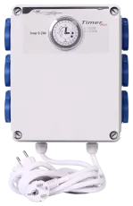 G-Systems Timer Box 6x600W - Таймер Кутия с 6 контакта за лампи, с 2 кръга