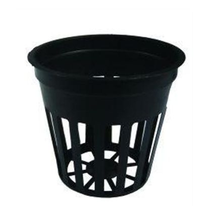 Black pastic mesh pot ⌀ 8cm for hydroponics