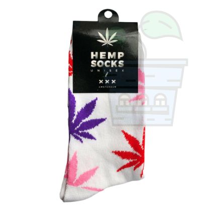 Чорапи Hemp XXX Amsterdam - бели