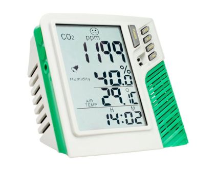 CO2 Meter with Temperature and Humidity - Настолна измервателна станция за въглероден диоксид, температура и влажност