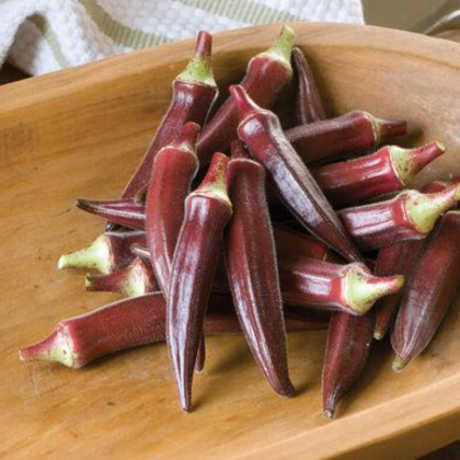 "Carmine Splendor" Okra F1 seeds 20 pcs 