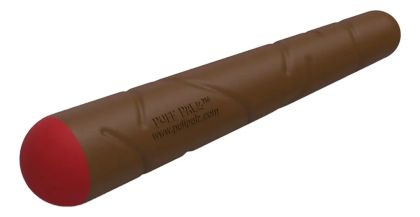 Puff Palz Doggie Doob – brown natural rubber dog toy