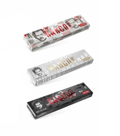 NARCOS King Size Slim + tips - Листчета за свиване на цигари