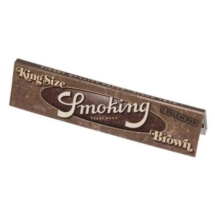 🟤 Smoking Brown King Size Rolling Papers – натурални неизбелени хартийки