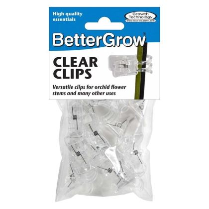 BetterGrow - щипки за поддръжка на орхидеи, прозрачни - 12 бр