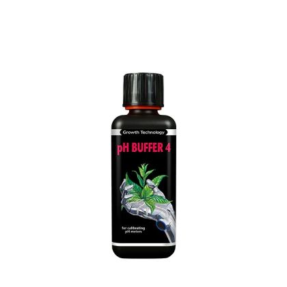 Growth Technology pH BUFFER 4 - буфериращ разтвор за pH уреди, 300 мл