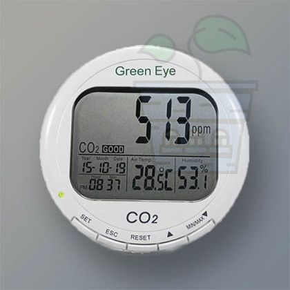 Contor și înregistrator de CO2 TechGrow Green Eye