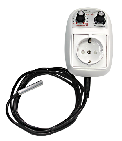  GSE - Контролер за Температура и Минимална Скорост с контакт (1 вентилатор 5A)