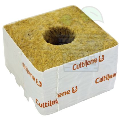 Cultilene блокче минерална вата 10x10см с голяма дупка 1бр.