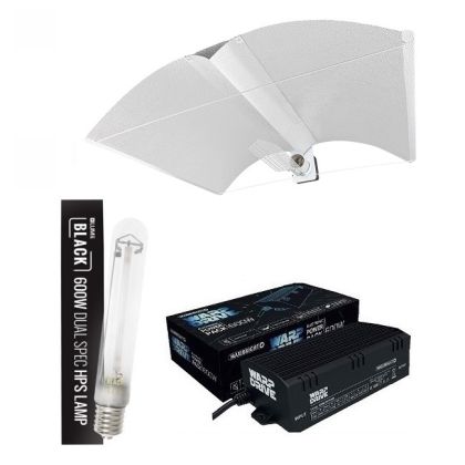 LUMii Black 600W,Maxibright Warpdrive and PEARLPRO XL grow light kit