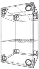 Комплект фланец за въздуховод за ⌀ 16-19мм профили Secret Jardin DF16