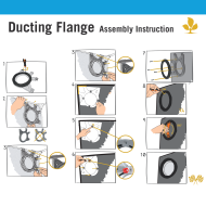Комплект фланец за въздуховод за ⌀ 16-19мм профили Secret Jardin DF16