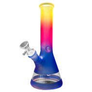 Rainbow Gradient Purple Glass Bong 25cm