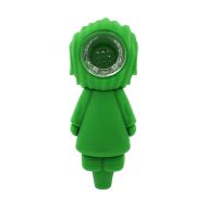 Clown Villain Silicone Pipe Red 10.5cm