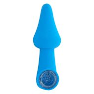 Mushroom Silicone Pipe Blue 10cm