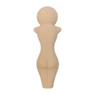 Pale Nude Figure Silicone Pipe 12cm