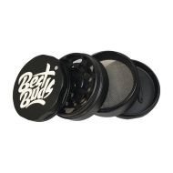 Best Buds Mighty Aluminium Grinder Black 4 Parts (60mm)
