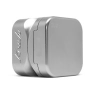 Krush Kube 3.0 Stone Grey Aluminium Grinder 3 Parts - 55mm