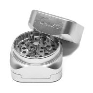 Krush Kube 3.0 Stone Grey Aluminium Grinder 3 Parts - 55mm