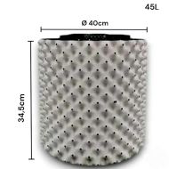 Root Plus - кръгла перфорирана саксия за въздушно подрязване на корените - 45 л.