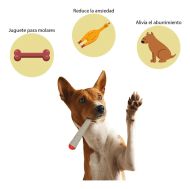 Puff Palz Doggie Doob – brown natural rubber dog toy