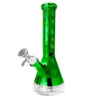 Weed Leaves Glass Bong 25cm