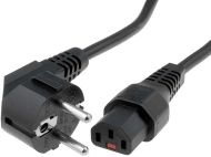 POWERCORD 3x1.50m. MALE IEC Plug Black